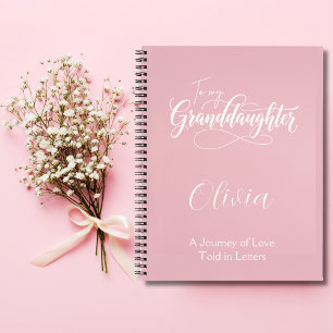 to My Granddaughter Personalised Notebook