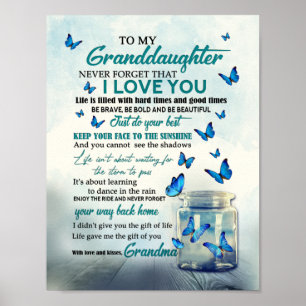 To my granddaughter poster