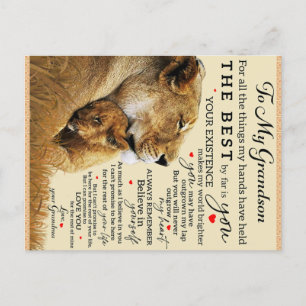 To My Grandma Birthday Gift, Nicce Love Gift Postcard