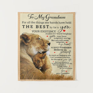 To My Grandma Birthday Gift, Nicce Love Gift Tapestry