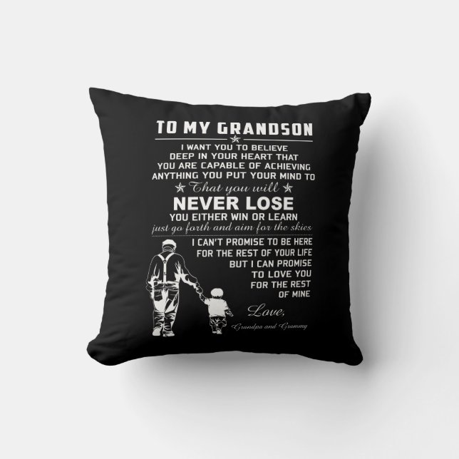 To My Grandson Cushion (Front)
