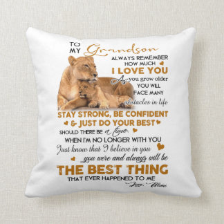 To My Grandson Cushion