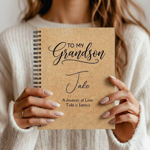 "To My Grandson" Personalised Notebook