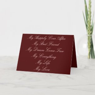 To my Groom Card