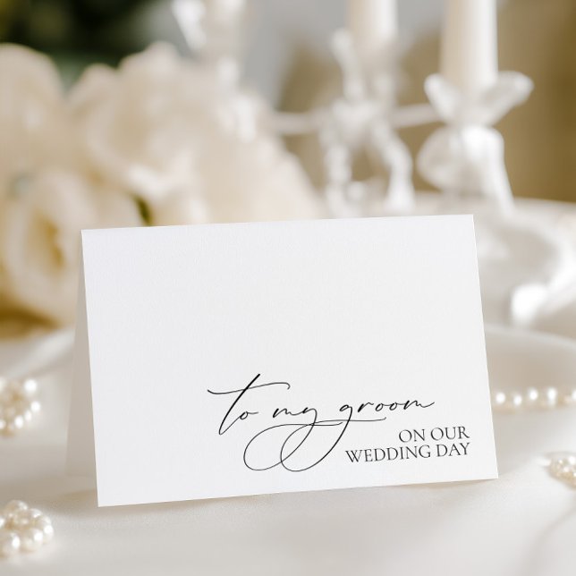 "To My Groom On My Wedding Day" Card (To My Groom On My Wedding Day" Card)