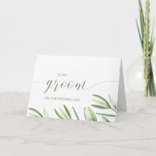 To My Groom on Our Wedding Day Card