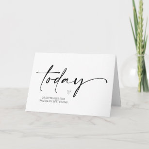 To My Groom On Our Wedding Day from Bride Married  Card