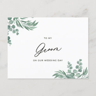 To My Groom Wedding Day Card