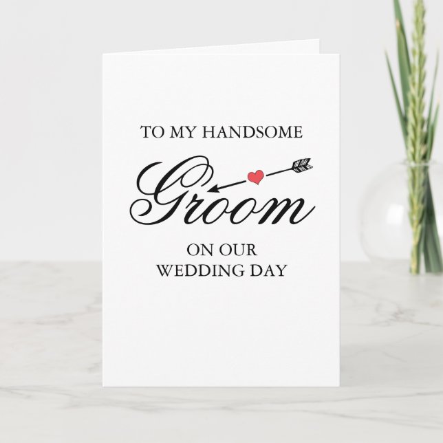 To My Groom | Wedding Day Card (Front)