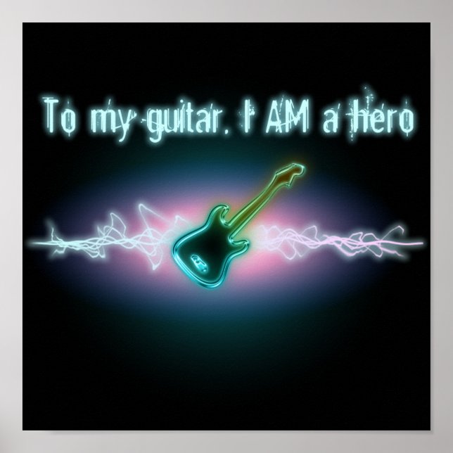 To My Guitar, I AM a Hero Poster (Front)