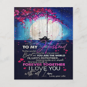 To My Husband Birthday Gift Letter To Husband Flyer