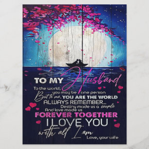 To My Husband Birthday Gift Letter To Husband Menu