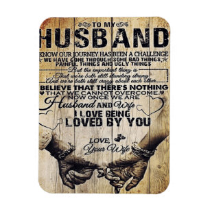 To My Husband Birthday Gift To Husband Magnet