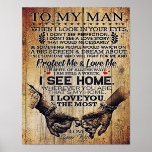 To My Husband Birthday Gift To Husband Poster