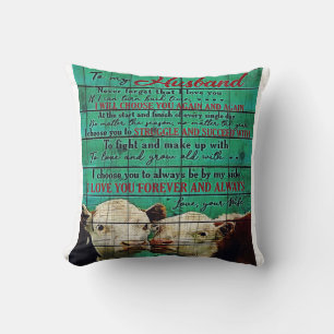 To my Husband Cute Family Present Cushion