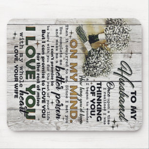 To my Husband Cute Family Present Mouse Pad