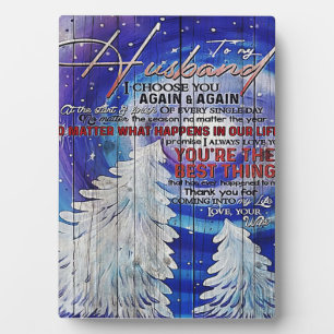 To my Husband Cute Gift For Dad Plaque