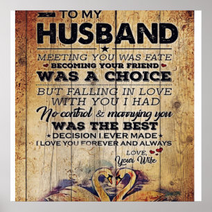 To my Husband Decor Anniversary Present