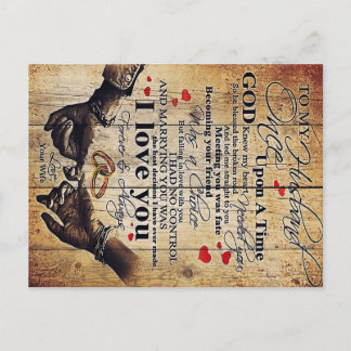 To my Husband Design Gift | Family Decor Postcard