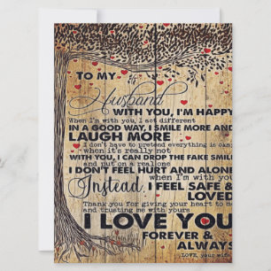To My Husband Design Gift Love Letter To Him