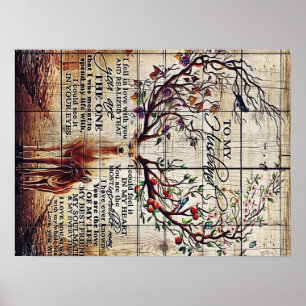 To my husband design Letter to husband Poster