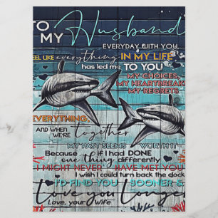 To My Husband Design Love Letter Design Menu