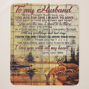 To My Husband Design Love Letter For Husband Sherpa Blanket