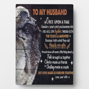 To My Husband Design   Love Quotes To Husband Plaque