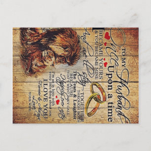 To My Husband Design, New Home Gift Announcement Postcard