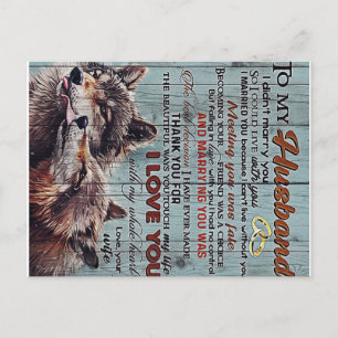 To My Husband Design, New Home Gift Postcard