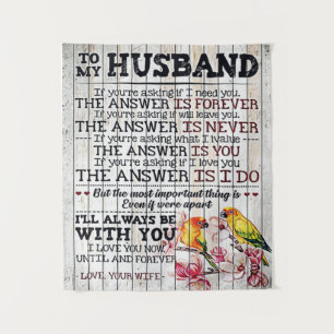 To My Husband Design, New Home Gift Tapestry