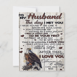 To My Husband Design, To My Husband Gift Invitation