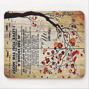 To My Husband Design, To My Husband Gift Mouse Pad