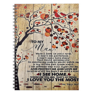 To My Husband Design, To My Husband Gift Notebook