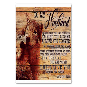 To my Husband Family Decoration To My Family Table Number