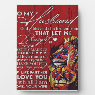 To My Husband Gift, Best Holiday Present Plaque