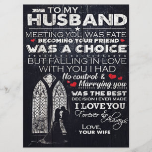 To My Husband Gift Cute Gift For Your Man Menu
