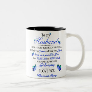 To My Husband, Gift For Husband, Gift For Dad Two-Tone Coffee Mug