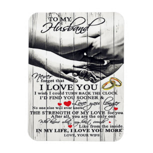 To My Husband Gift, Holiday Gift Magnet