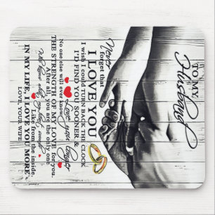 To My Husband Gift, Holiday Gift Mouse Pad
