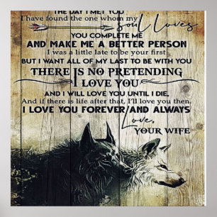 To My Husband Gift, Holiday Gift Poster