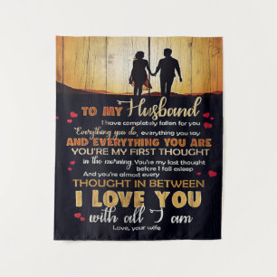 To My Husband Gift, Indoor Decor Tapestry