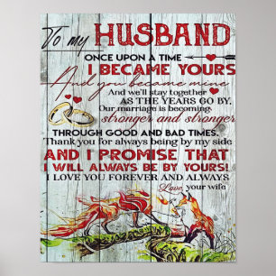 To My Husband Gift   Letter For Him   Poster