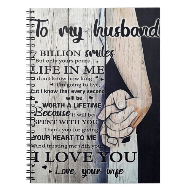 To My Husband Gift | Lovely Husband Letter | Notebook (Front)