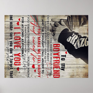 To my Husband Gift Lovely Husband Letter Poster