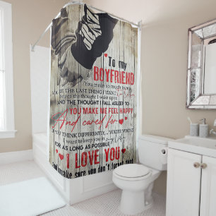 To my Husband Gift Lovely Husband Letter Shower Curtain