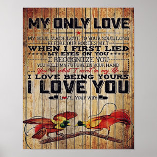 To My Husband Gift, Personalised Present Poster