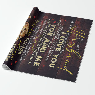 To My Husband Gift, Personalised Present Wrapping Paper
