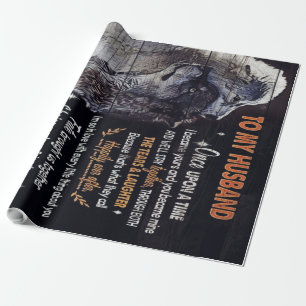 To My Husband Gift, Personalised Present Wrapping Paper