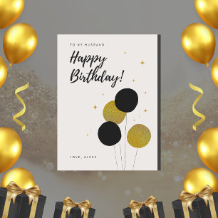 To My Husband, Happy Birthday Card